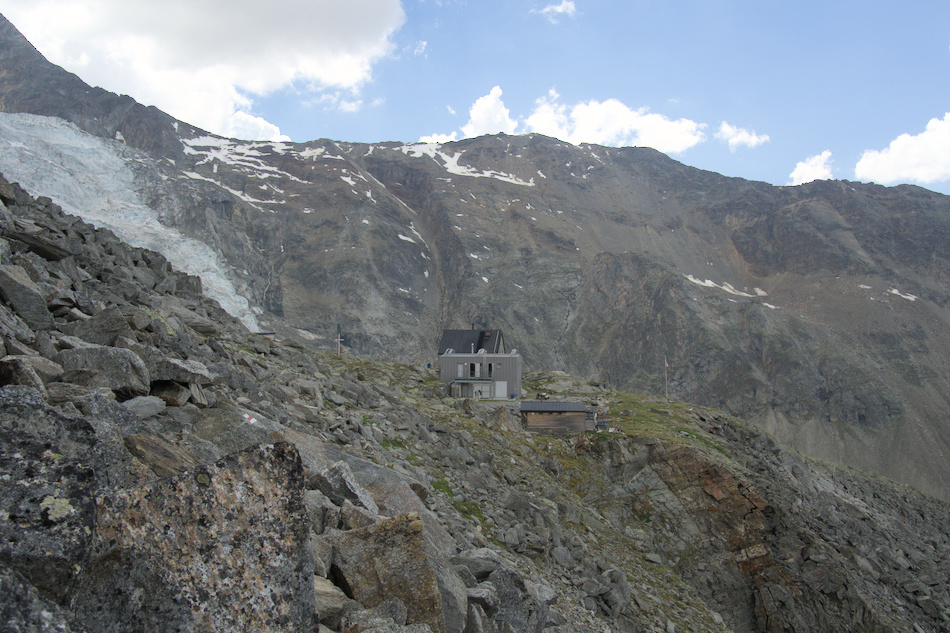 'Arriv�e � la cabane'